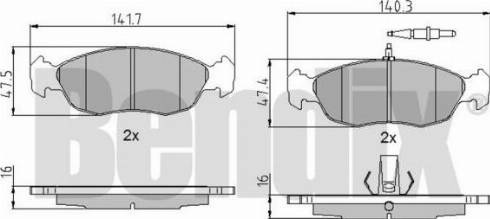 BENDIX 510133 - Brake Pad Set, disc brake autospares.lv