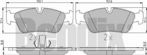 BENDIX 510348 - Brake Pad Set, disc brake autospares.lv