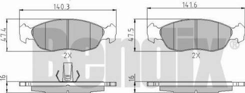 BENDIX 510304 - Brake Pad Set, disc brake autospares.lv