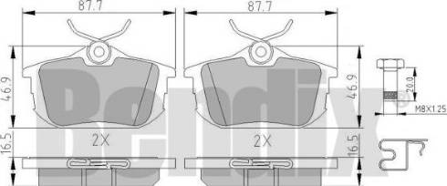 BENDIX 510315 - Brake Pad Set, disc brake autospares.lv