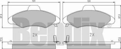 BENDIX 510337 - Brake Pad Set, disc brake autospares.lv