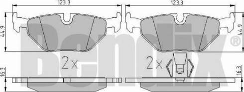 BENDIX 510290 - Brake Pad Set, disc brake autospares.lv