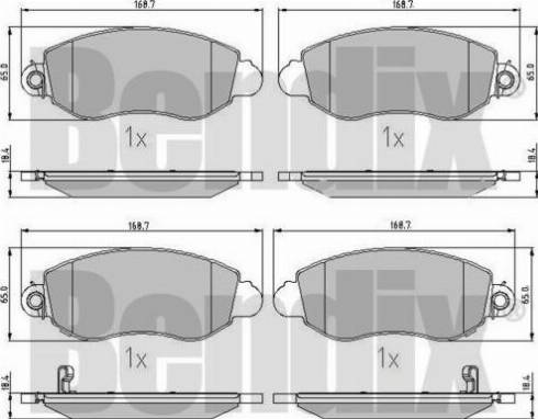 BENDIX 510207 - Brake Pad Set, disc brake autospares.lv