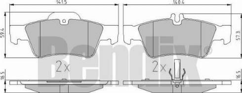 BENDIX 510214 - Brake Pad Set, disc brake autospares.lv