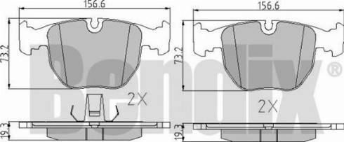 BENDIX 510224 - Brake Pad Set, disc brake autospares.lv