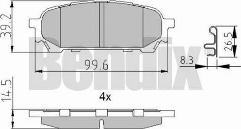 BENDIX 510705 - Brake Pad Set, disc brake autospares.lv