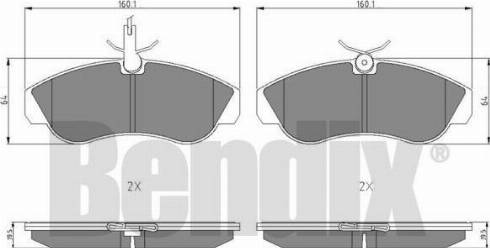 BENDIX 511029 - Brake Pad Set, disc brake autospares.lv