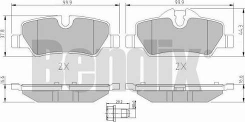 BENDIX 511194 - Brake Pad Set, disc brake autospares.lv