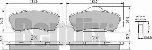 BENDIX 511135 - Brake Pad Set, disc brake autospares.lv