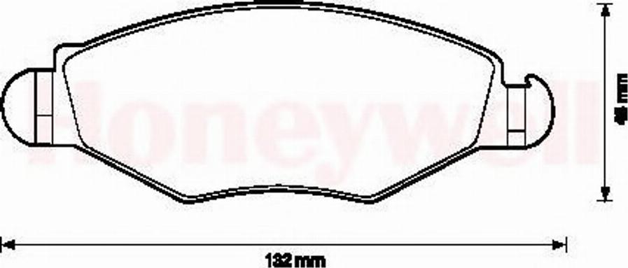 BENDIX 571954B - Brake Pad Set, disc brake autospares.lv