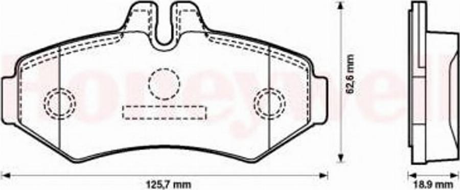 BENDIX 571950B - Brake Pad Set, disc brake autospares.lv