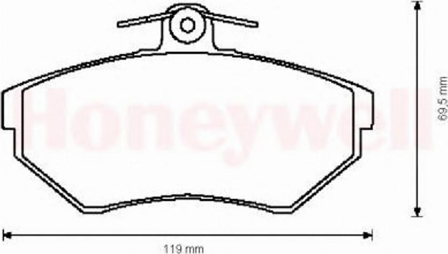 BENDIX 571969B - Brake Pad Set, disc brake autospares.lv