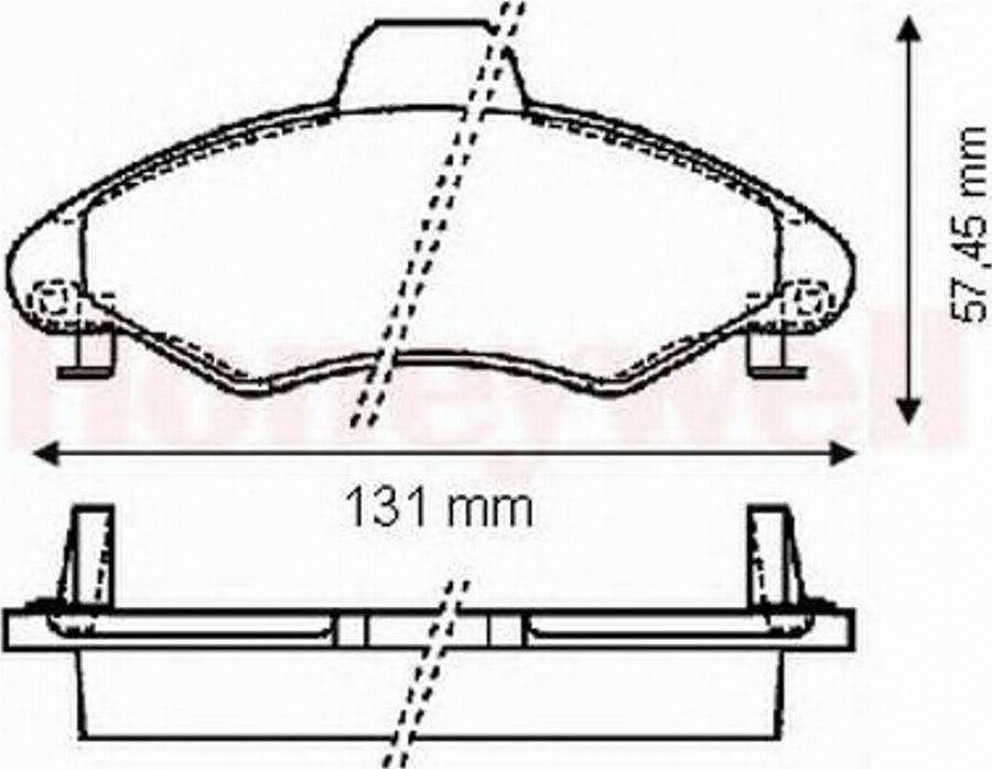 BENDIX 571964B - Brake Pad Set, disc brake autospares.lv