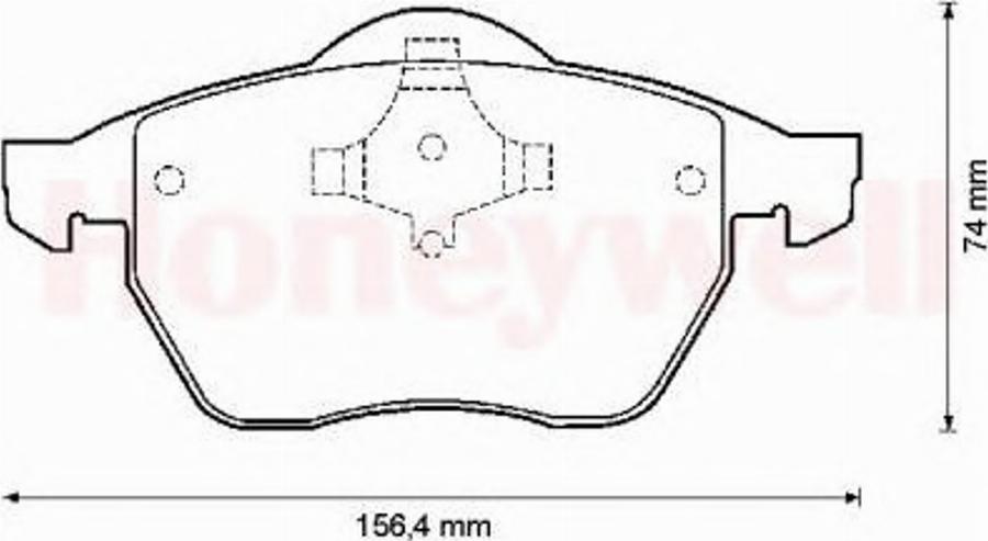 BENDIX 571900X - Brake Pad Set, disc brake autospares.lv