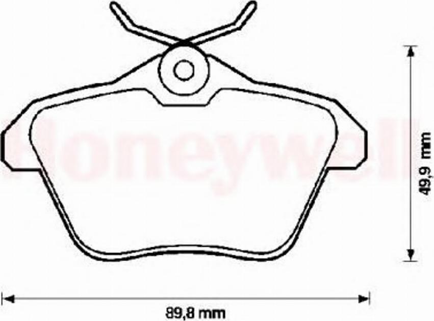 BENDIX 571908B - Brake Pad Set, disc brake autospares.lv