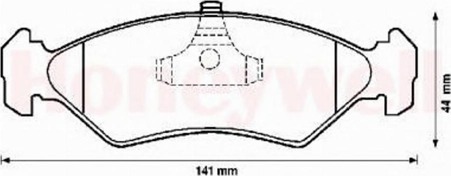 BENDIX 571913B - Brake Pad Set, disc brake autospares.lv