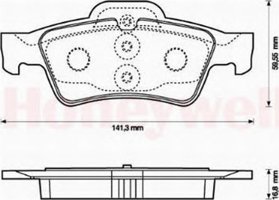 BENDIX 571989B - Brake Pad Set, disc brake autospares.lv