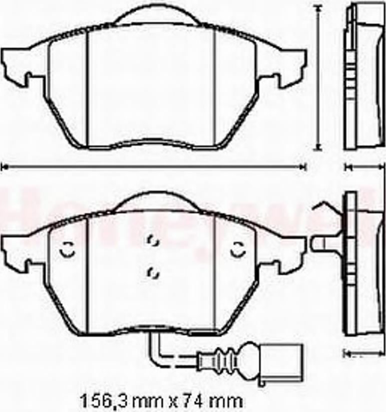 BENDIX 571984 B - Brake Pad Set, disc brake autospares.lv