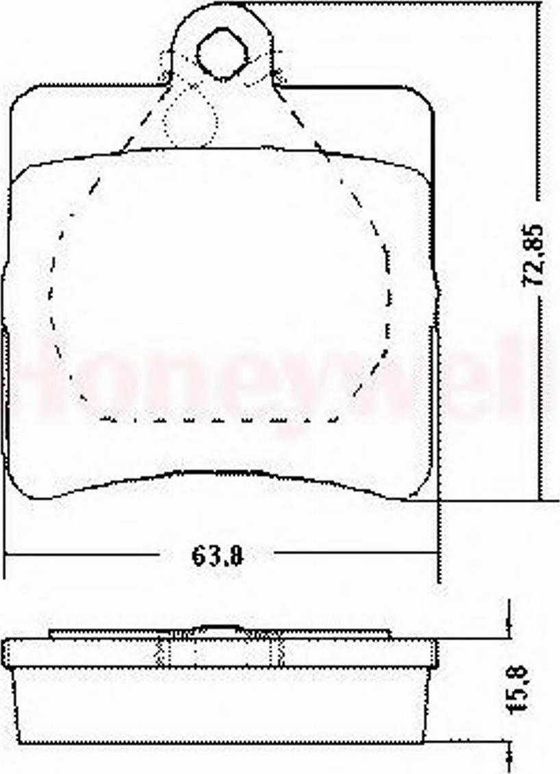 BENDIX 571925B - Brake Pad Set, disc brake autospares.lv