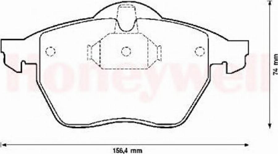 BENDIX 571920B - Brake Pad Set, disc brake autospares.lv