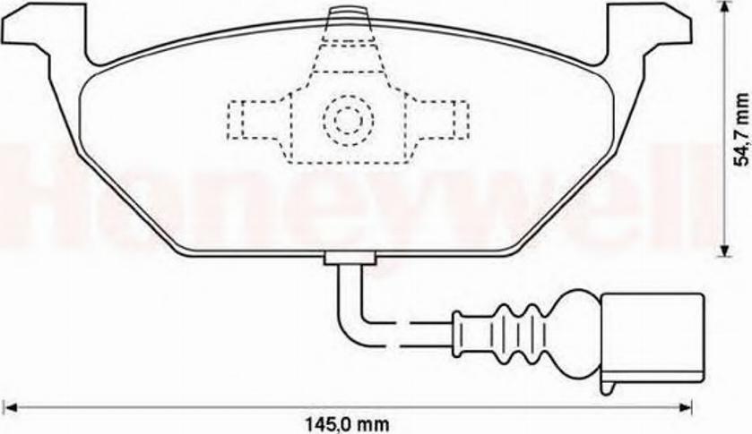 BENDIX 571971B - Brake Pad Set, disc brake autospares.lv