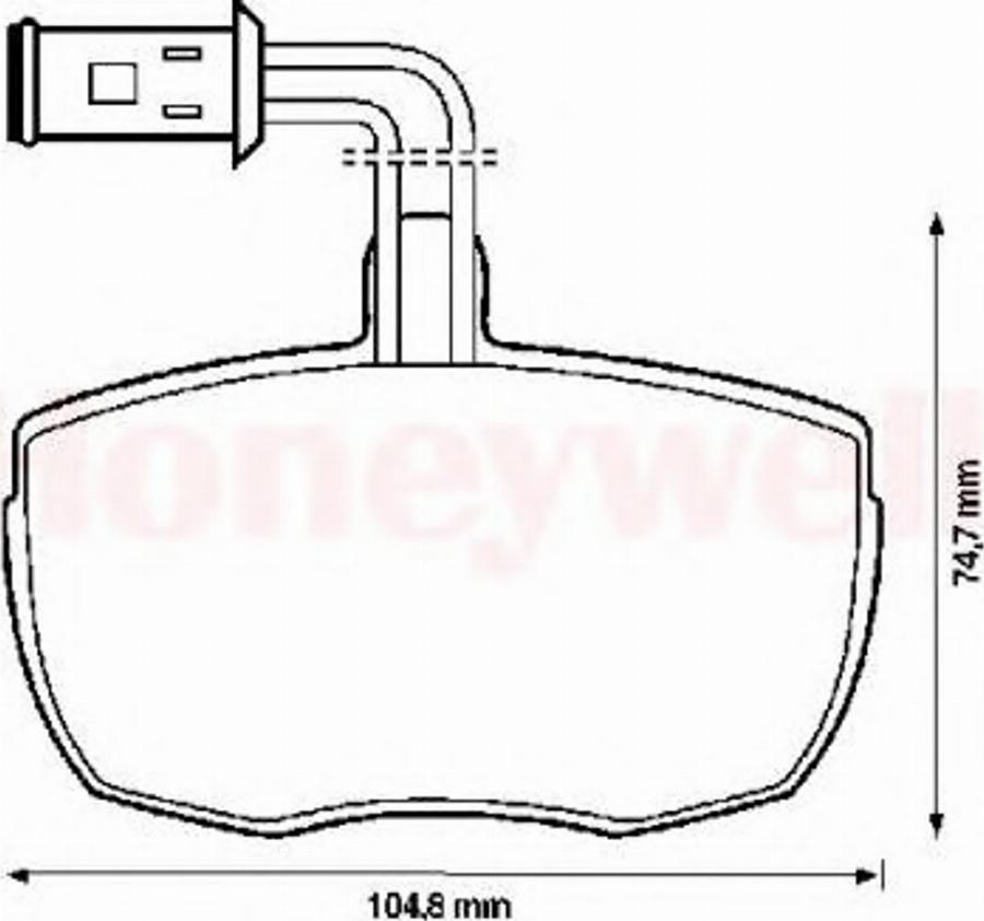 BENDIX 571444B - Brake Pad Set, disc brake autospares.lv