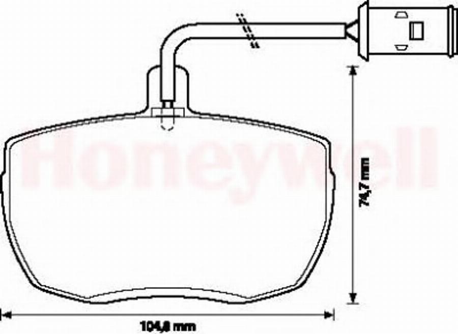 BENDIX 571442B - Brake Pad Set, disc brake autospares.lv