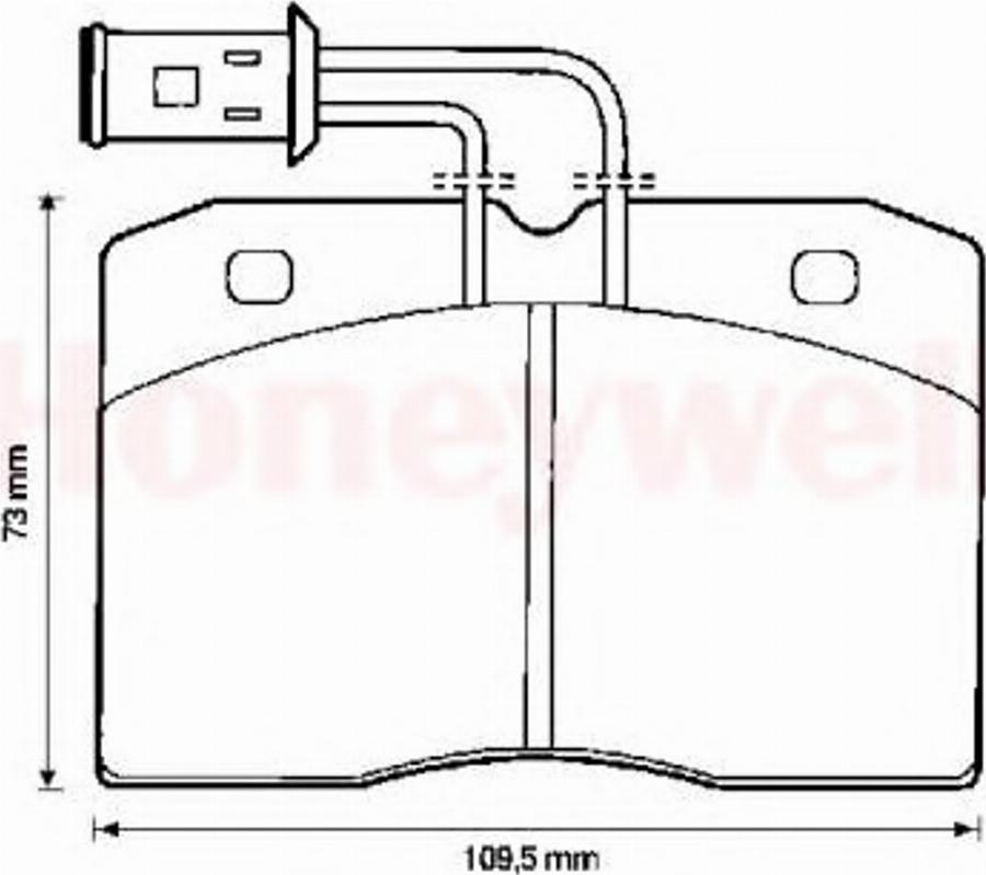 BENDIX 571447B - Brake Pad Set, disc brake autospares.lv