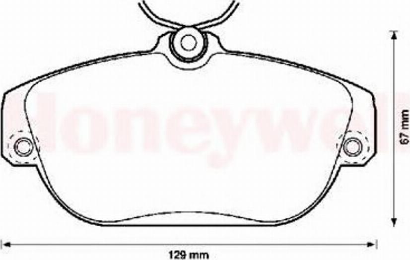 BENDIX 571456X - Brake Pad Set, disc brake autospares.lv