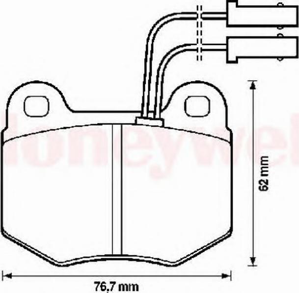 BENDIX 571450B - Brake Pad Set, disc brake autospares.lv