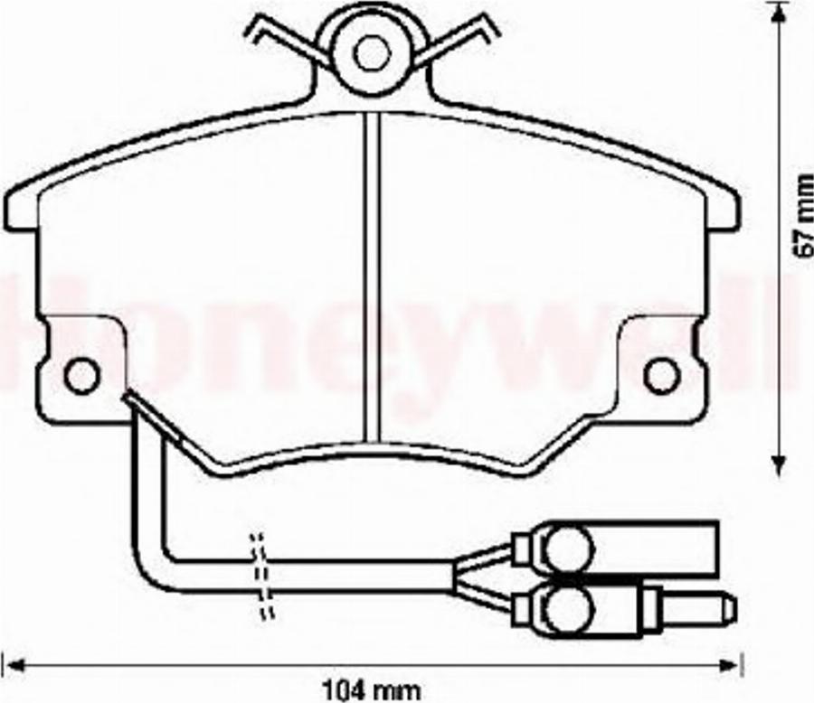 BENDIX 571452B - Brake Pad Set, disc brake autospares.lv