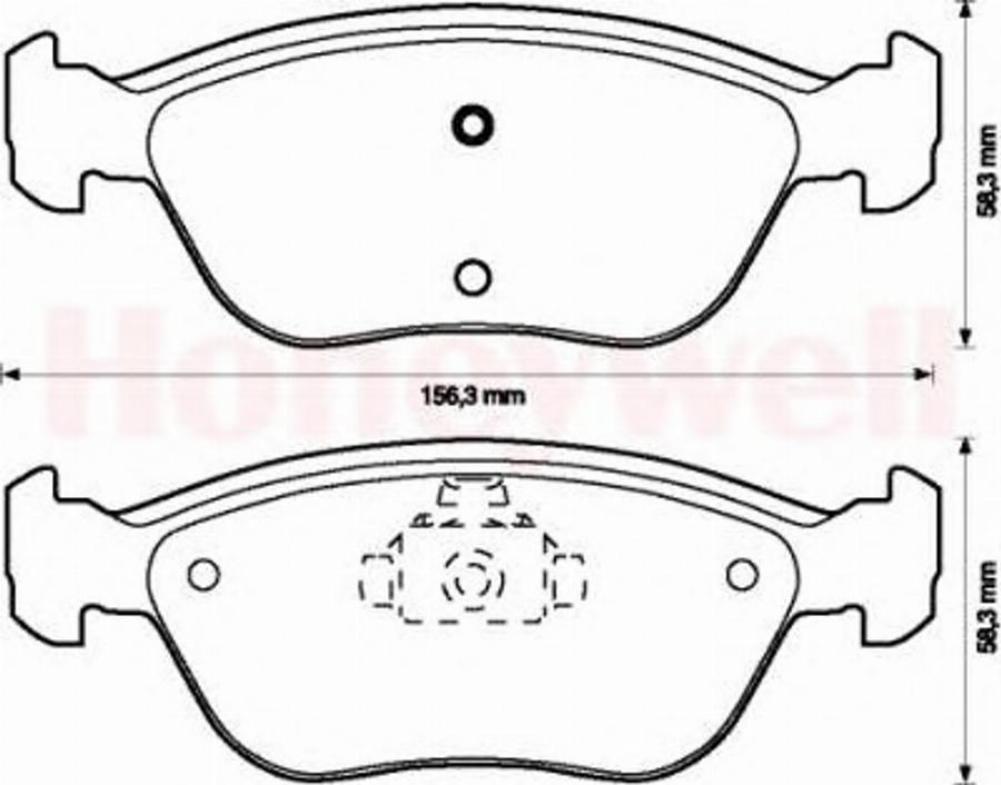 BENDIX 571457X - Brake Pad Set, disc brake autospares.lv