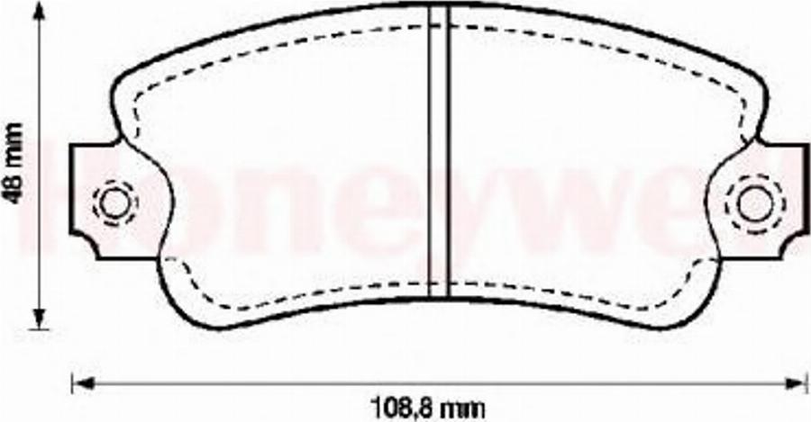 BENDIX 571464X - Brake Pad Set, disc brake autospares.lv