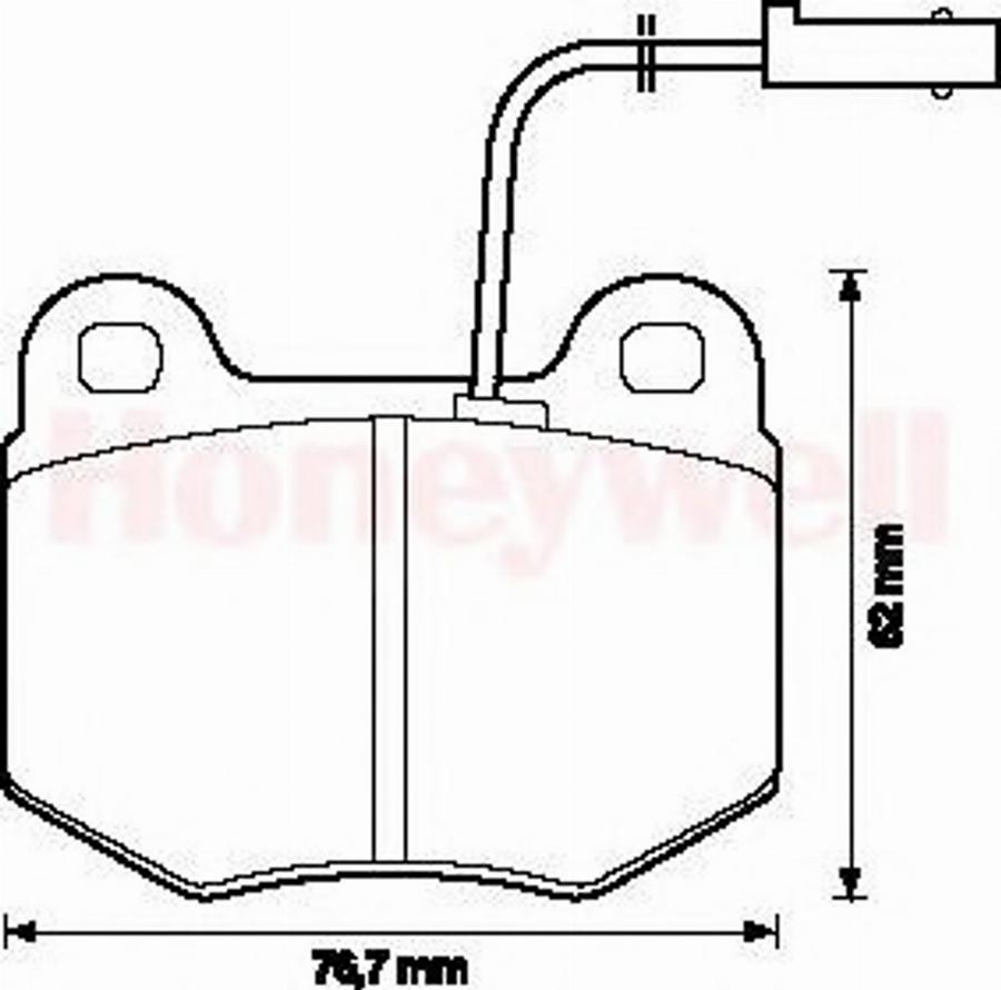 BENDIX 571466B - Brake Pad Set, disc brake autospares.lv