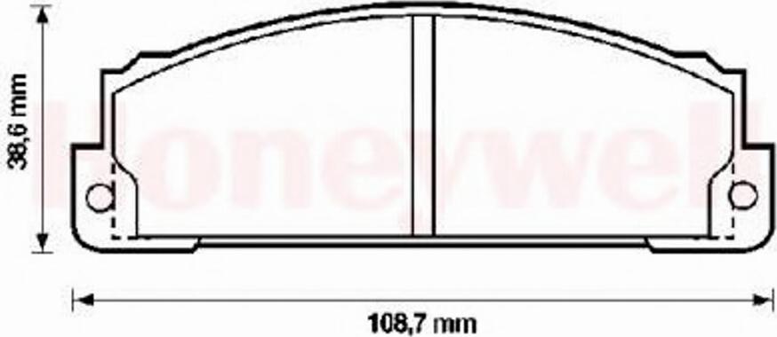 BENDIX 571463B - Brake Pad Set, disc brake autospares.lv