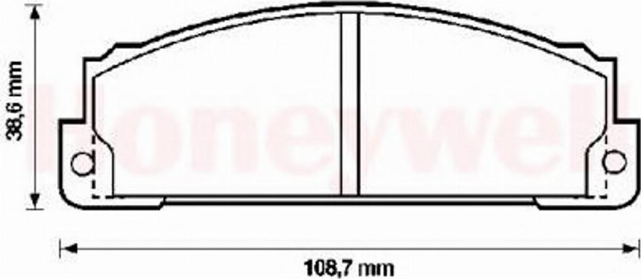 BENDIX 571463X - Brake Pad Set, disc brake autospares.lv