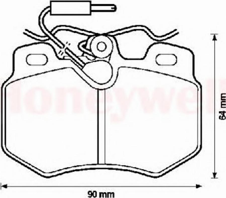 BENDIX 571406X - Brake Pad Set, disc brake autospares.lv