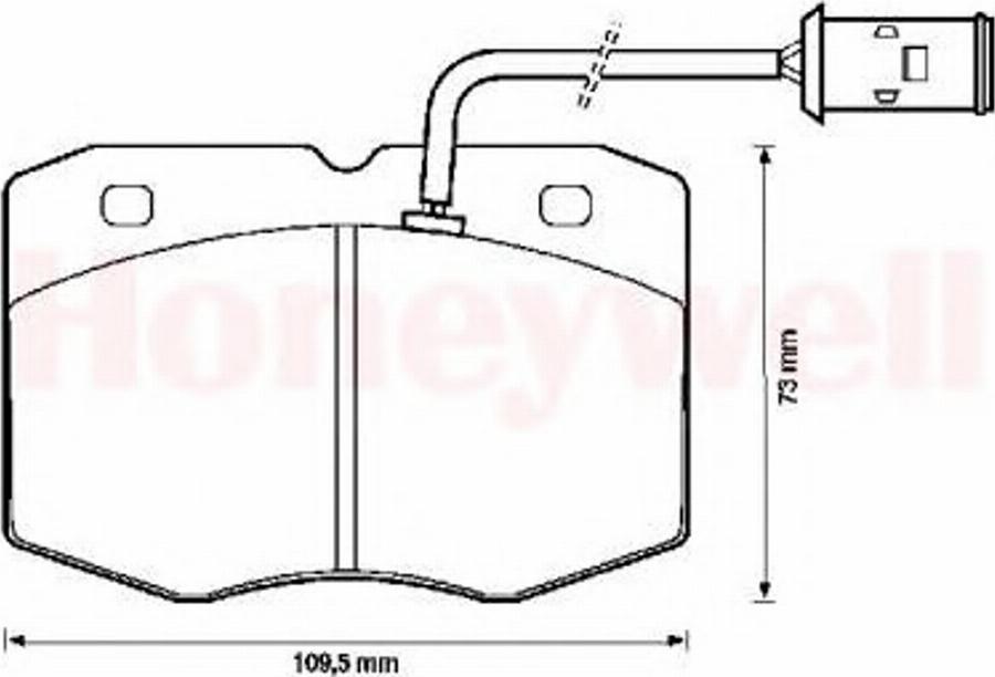 BENDIX 571416B - Brake Pad Set, disc brake autospares.lv