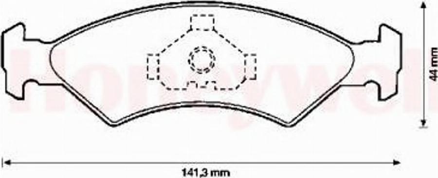 BENDIX 571412B - Brake Pad Set, disc brake autospares.lv