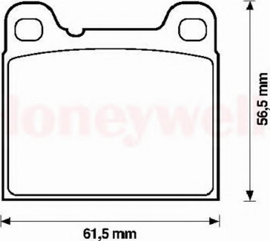 BENDIX 571417B - Brake Pad Set, disc brake autospares.lv