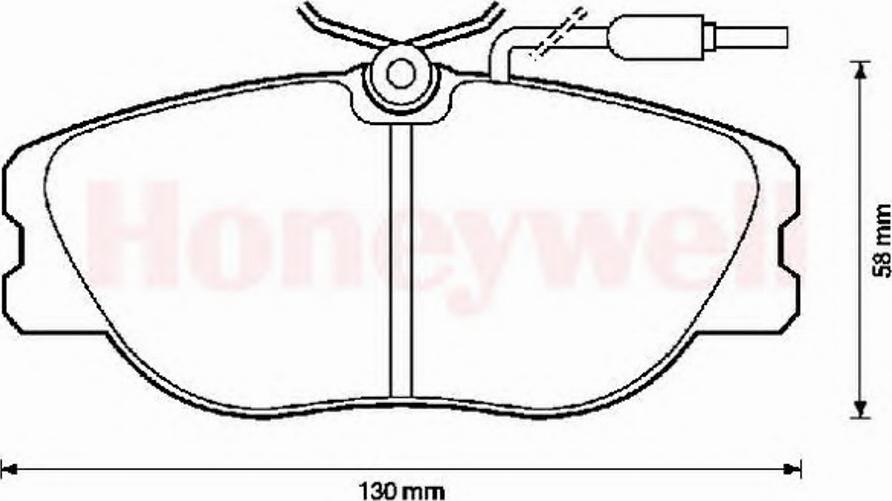 BENDIX 571423B - Brake Pad Set, disc brake autospares.lv