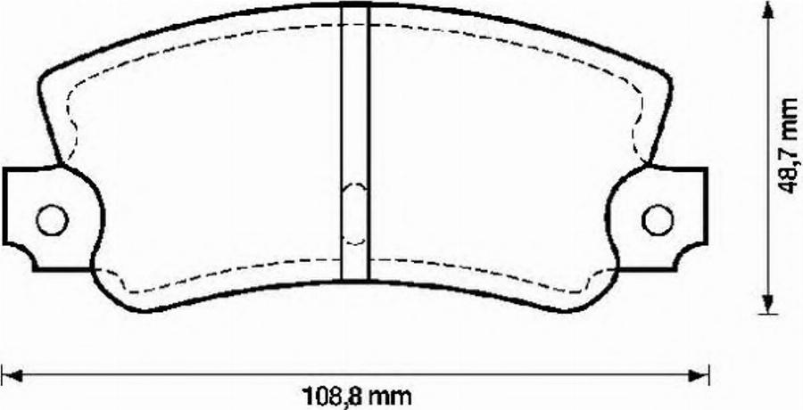 BENDIX 571475B - Brake Pad Set, disc brake autospares.lv