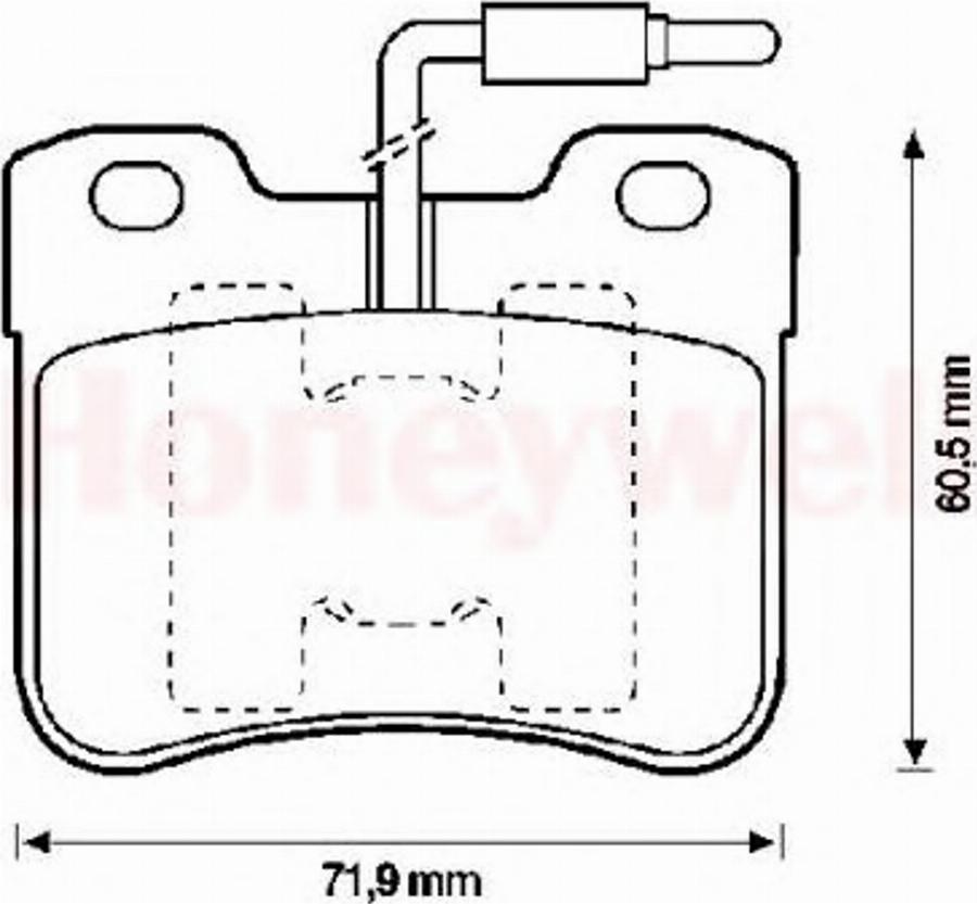 BENDIX 571473X - Brake Pad Set, disc brake autospares.lv