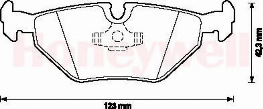 BENDIX 571546B - Brake Pad Set, disc brake autospares.lv