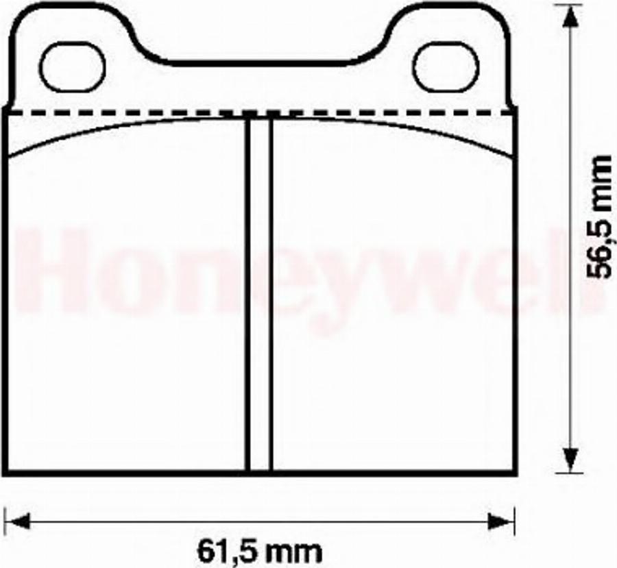 BENDIX 571554B - Brake Pad Set, disc brake autospares.lv