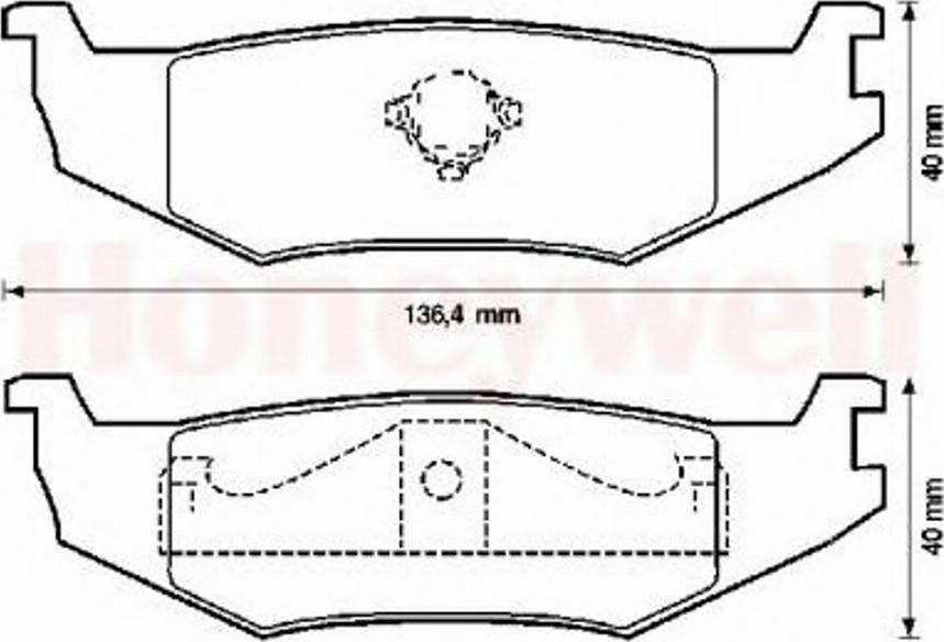 BENDIX 571516B - Brake Pad Set, disc brake autospares.lv