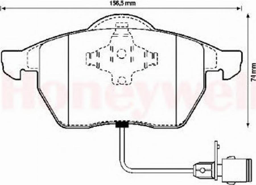 BENDIX 571512B - Brake Pad Set, disc brake autospares.lv