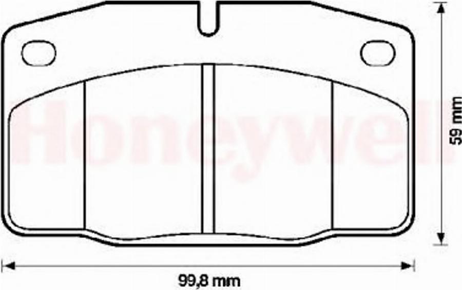 BENDIX 571539B - Brake Pad Set, disc brake autospares.lv