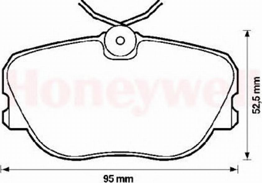 BENDIX 571535B - Brake Pad Set, disc brake autospares.lv