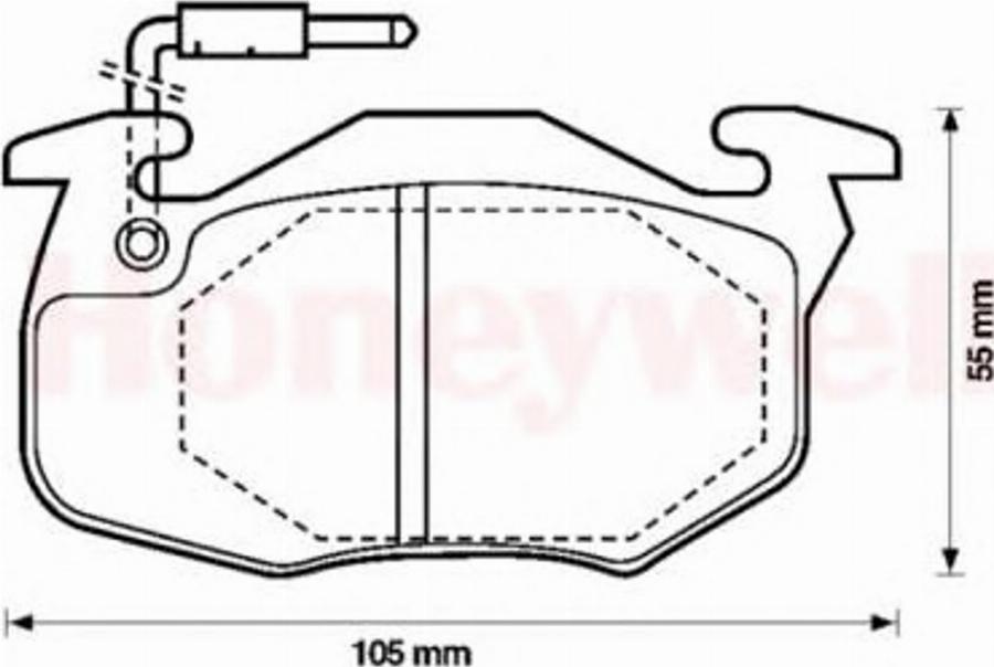 BENDIX 571524 B - Brake Pad Set, disc brake autospares.lv